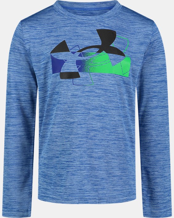Boys' Toddler UA Pop Out Logo Short Sleeve T-Shirt, Blue, pdpMainDesktop image number 0